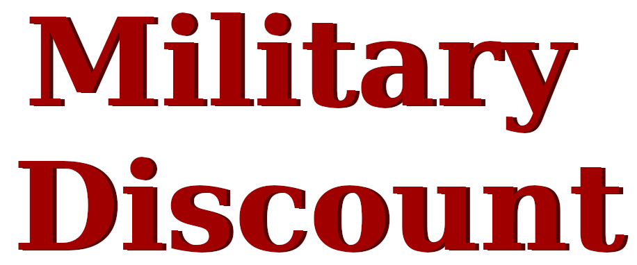 military discount graphic from from LKDLAW PC