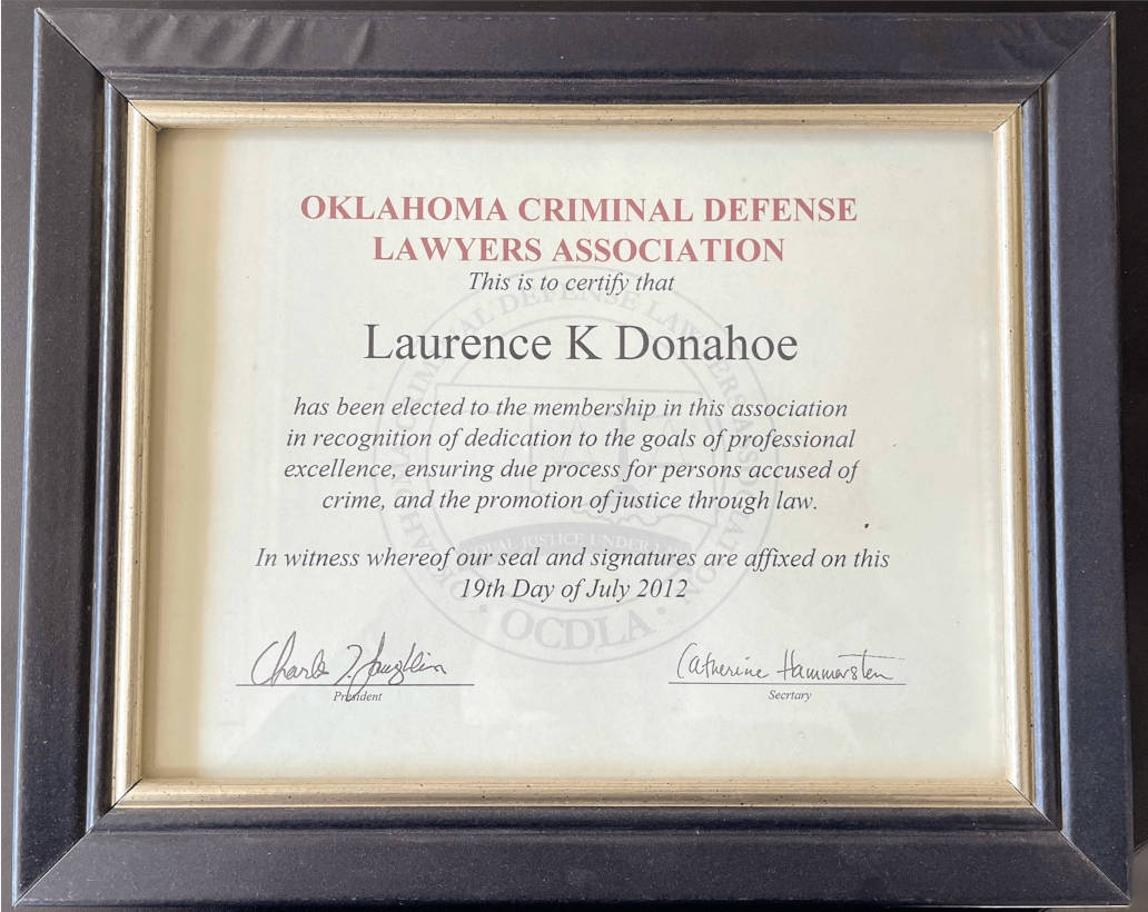 Oklahoma Criminal Defense document from LKDLAW PC