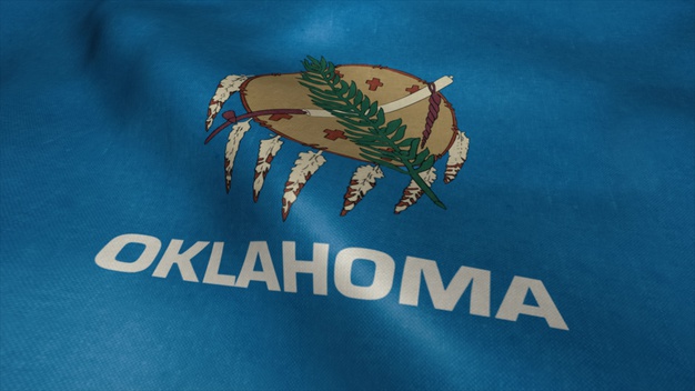 Oklahoma State Flag waving image from LKDLAW PC